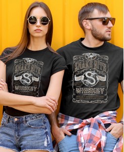 Snake Bite Whiskey Printed T-shirt