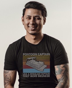 Pontoon Captain Printed T-Shirt