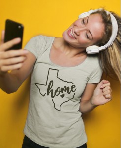 Women's Texas is Home Printed T-shirt
